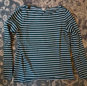 J. Crew Long Sleeve Striped Tee - small